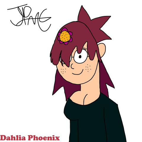 Fun fact: the flower on her hair is a clip on.